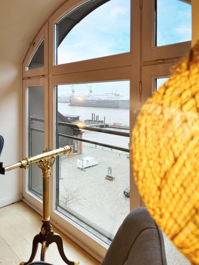 Appartamento Loft-Panoramablick-Hafen & Elbe! Amburgo Esterno foto