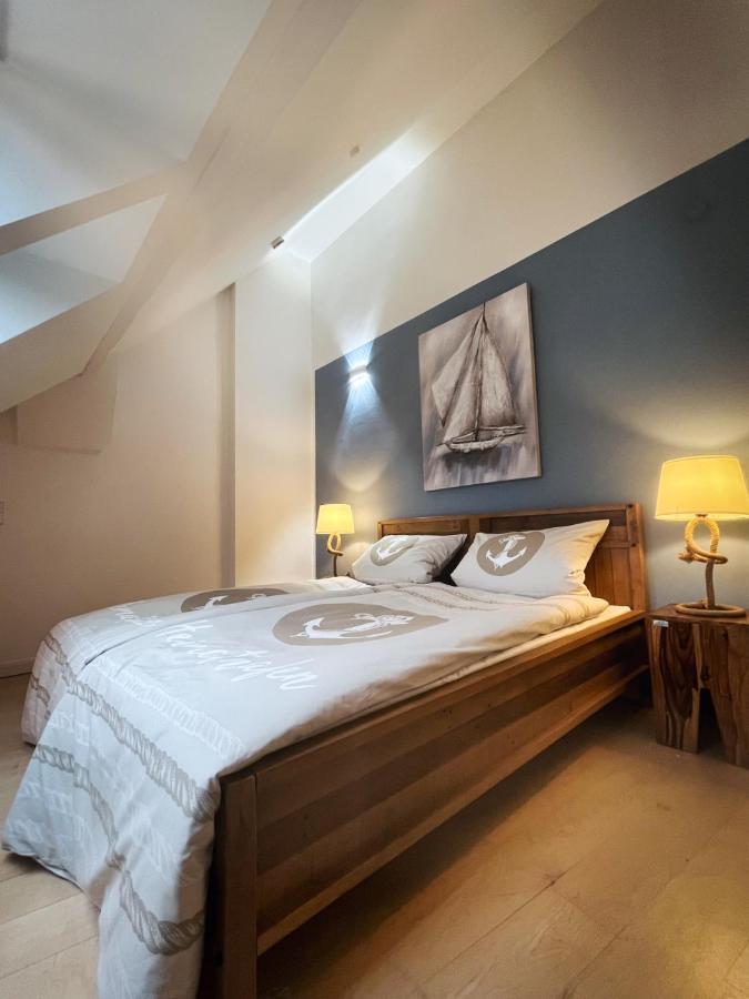 Appartamento Loft-Panoramablick-Hafen & Elbe! Amburgo Esterno foto